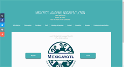 Desktop Screenshot of mexicayotlacademy.com